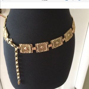 Goldtone Metal Chain Belt